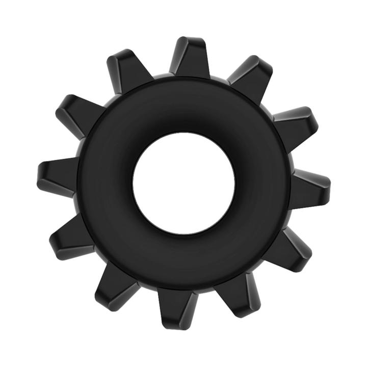 Czarny pierścień erekcyjny TPE bez wibracji 2–4 cm