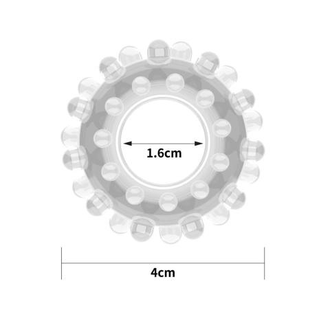 Przezroczysty pierścień erekcyjny TPE bez wibracji 2–4 cm
