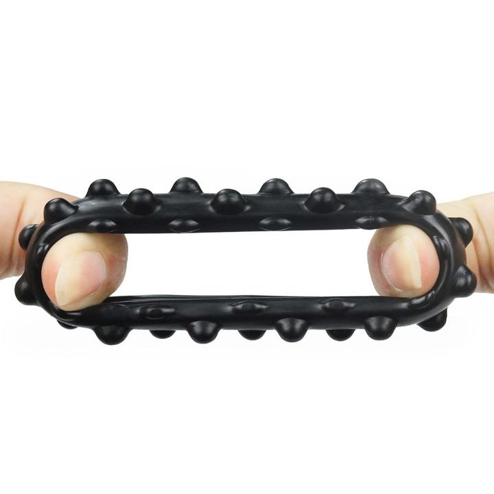 Czarny pierścień erekcyjny bez wibracji TPE 2–4 cm