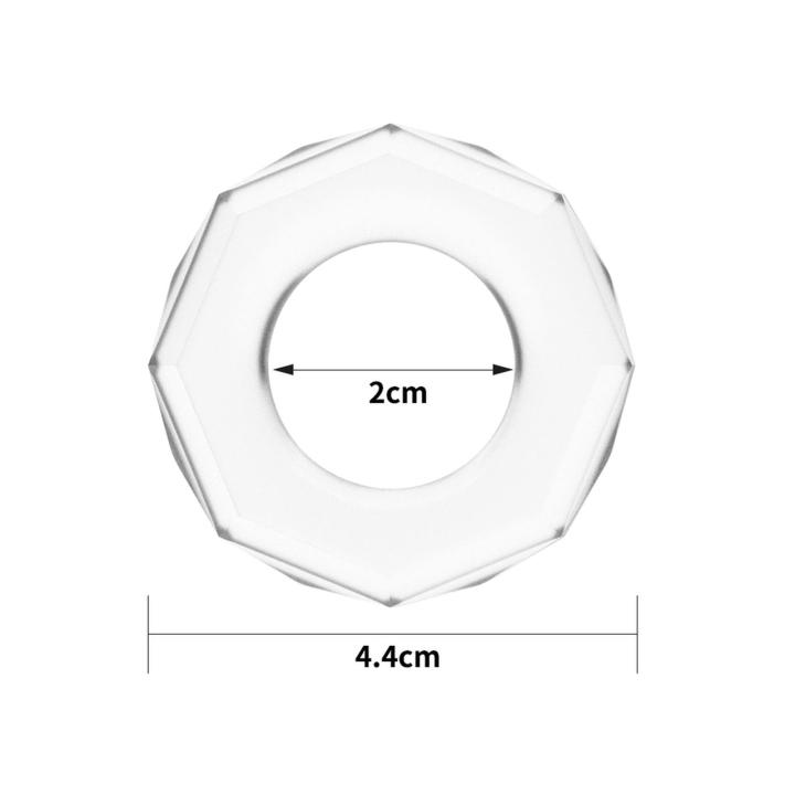 Przezroczysty pierścień erekcyjny TPE bez wibracji 2–4 cm