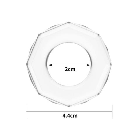 Przezroczysty pierścień erekcyjny TPE bez wibracji 2–4 cm