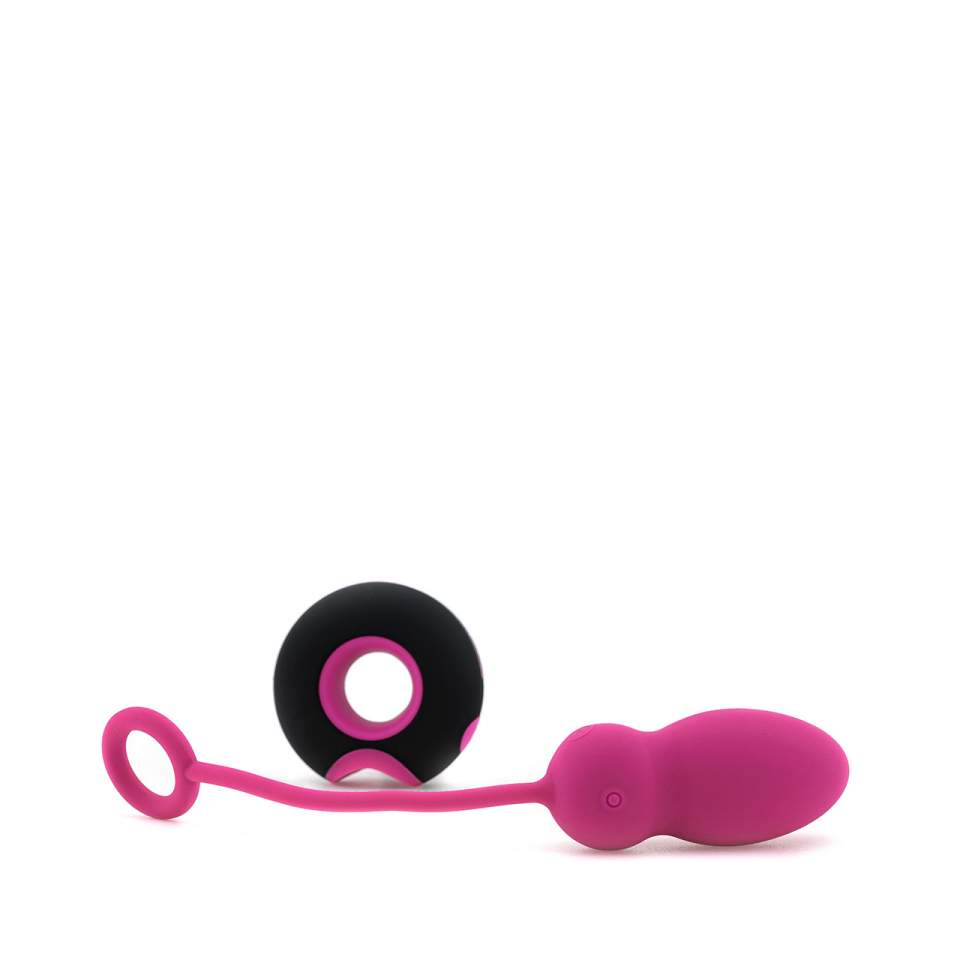 Różowe wibrujące jajko sterowane pilotem