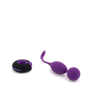 Fioletowe silikonowe jajko z mocnymi wibracjami - 7 funkcji