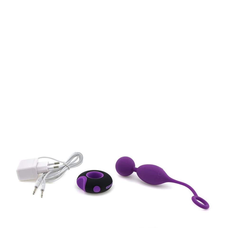 Fioletowe silikonowe jajko z mocnymi wibracjami – 7 funkcji