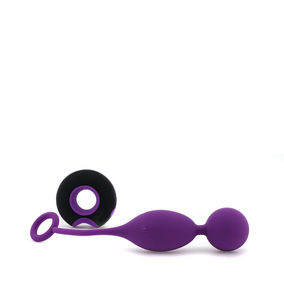 Fioletowe silikonowe jajko z mocnymi wibracjami – 7 funkcji