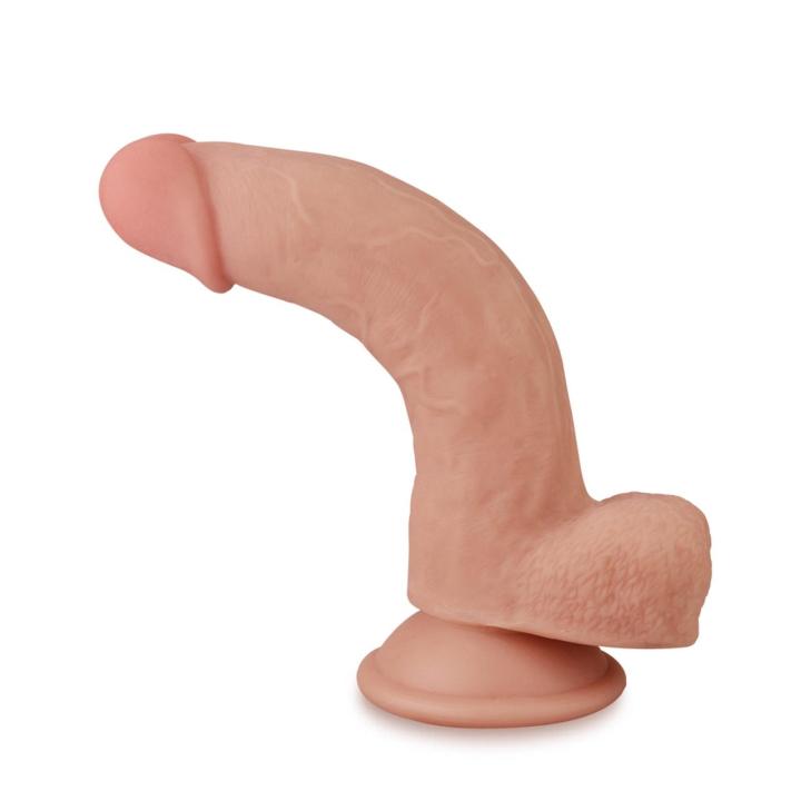 Realistyczne dildo 20,3 cm sliding-skin dual density z TPE