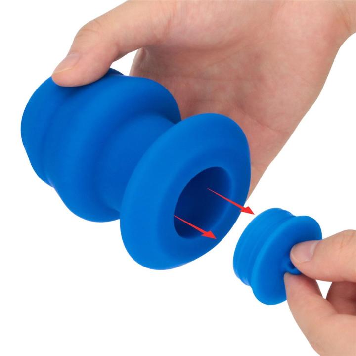 Silikonowy plug analny tunelowy z odkręcaną końcówką
