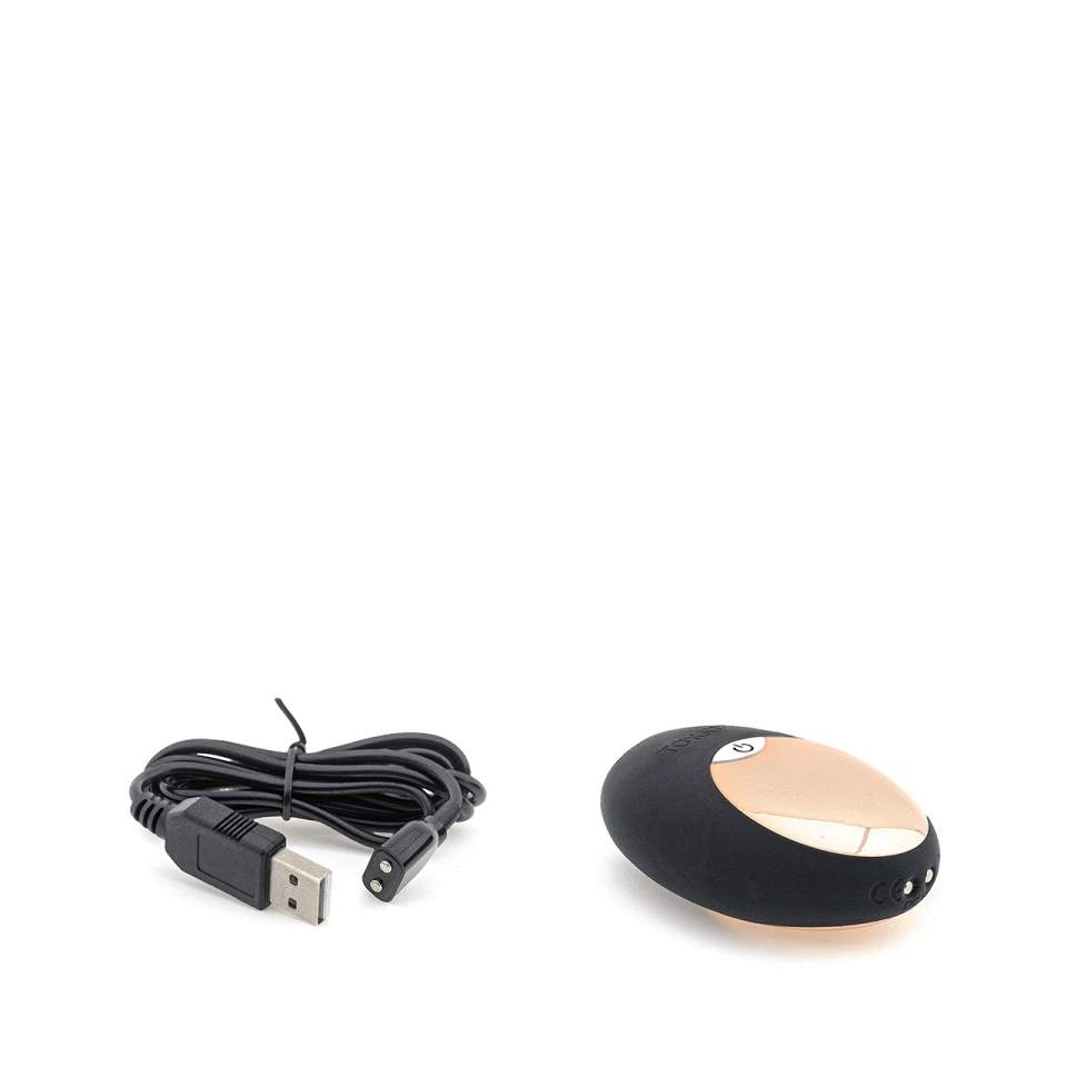 Elegancki czarny masażer łechtaczki imitujący ruch lizania