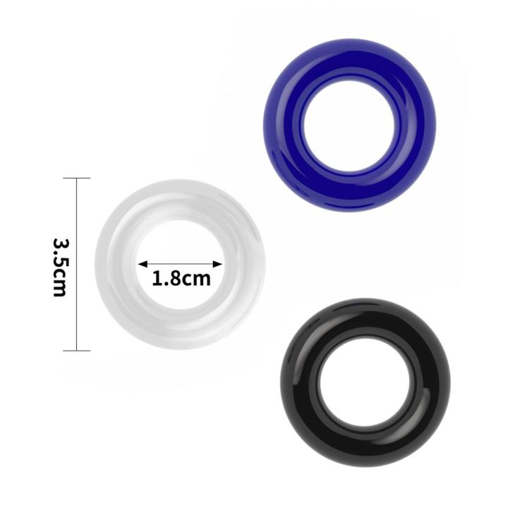 Zestaw 3 pierścieni erekcyjnych bez wibracji 3,3 cm
