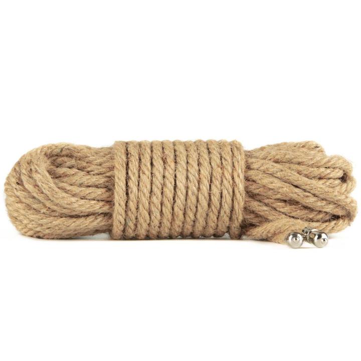 Lina konopna do bondage 10 m 6 mm – rustykalna, naturalna