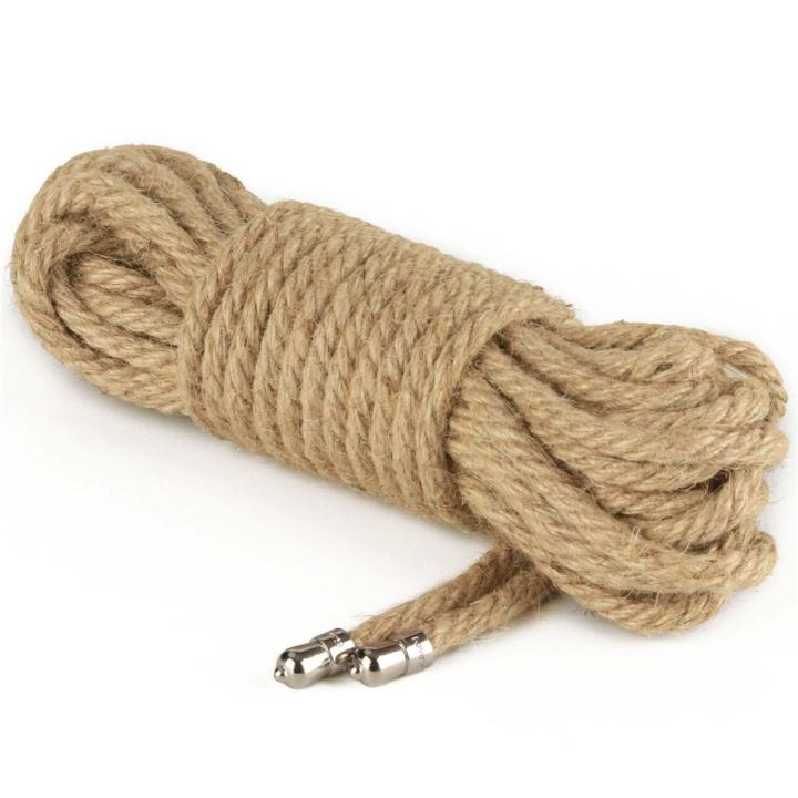 Lina konopna do bondage 10 m 6 mm – rustykalna, naturalna