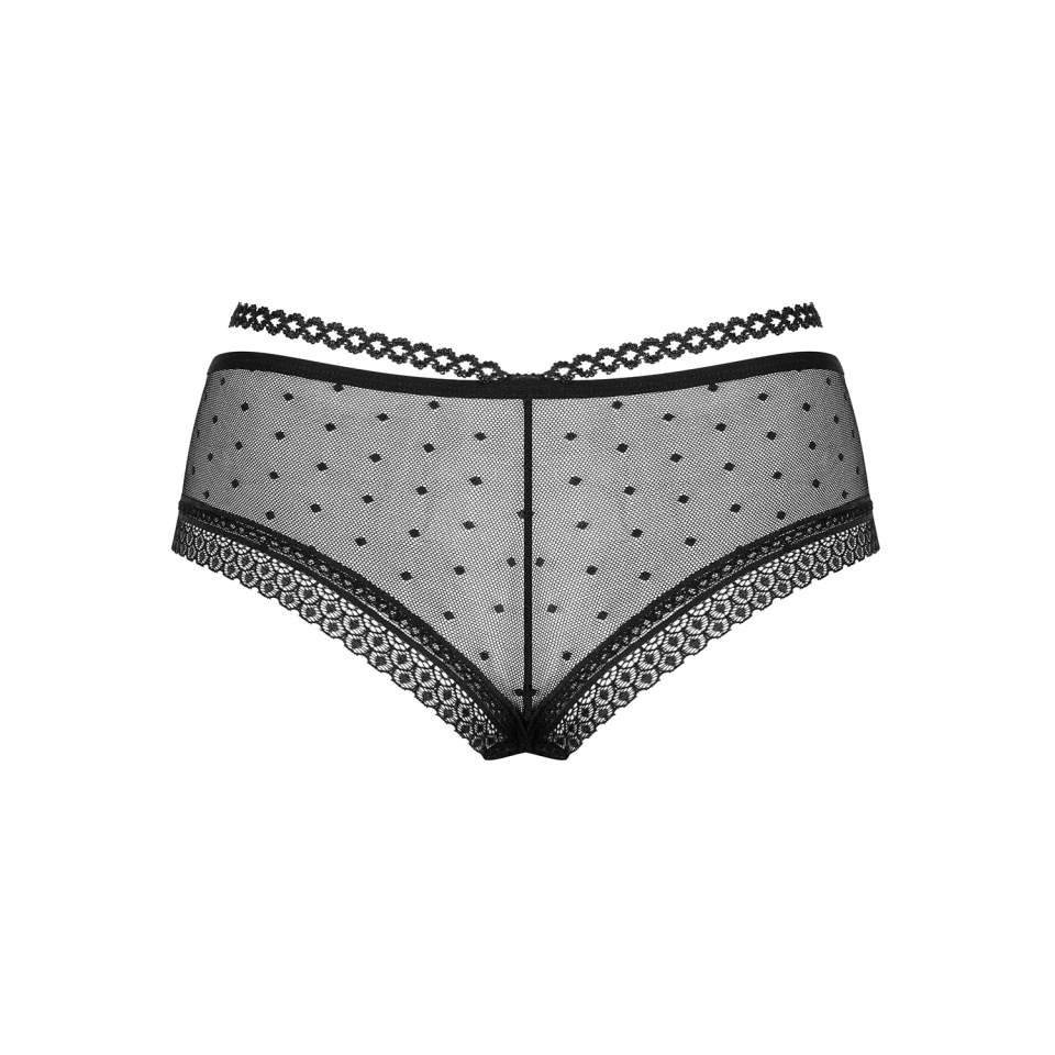 Czarne szorty Obsessive 876-SHO-1 w stylu pin up 