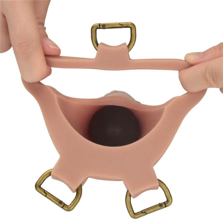Strap-on cielisty z pustym dildo 25,4 cm i silikonowym prętem L/XL/2XL