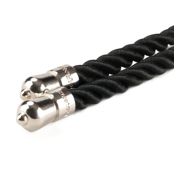Czarna lina bondage 10 m 6 mm z jedwabistym wykończeniem