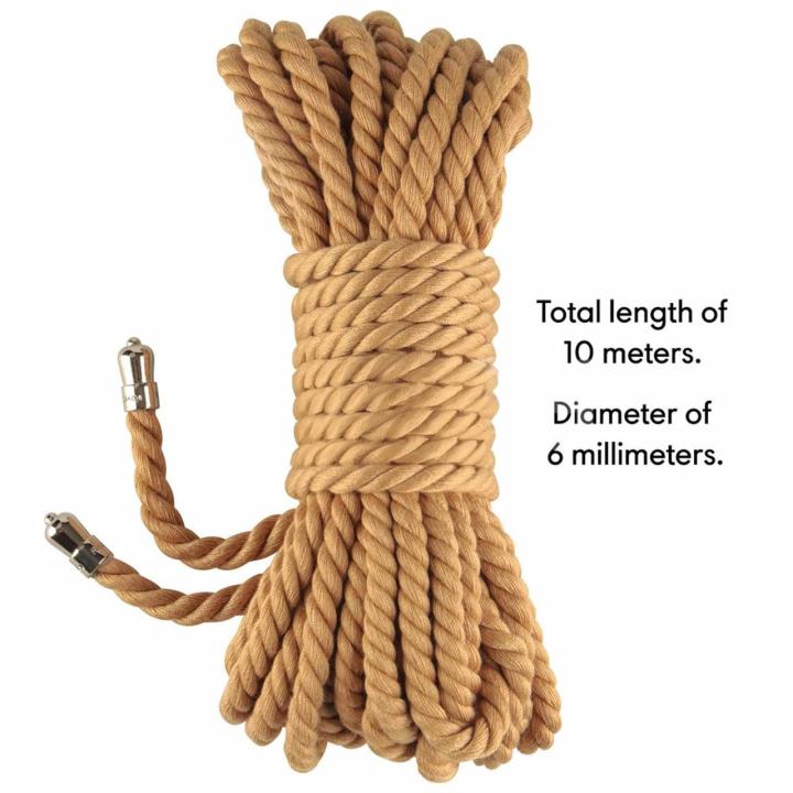 Sznur do bondage 10 m 6 mm kurkuma – miękki i wytrzymały