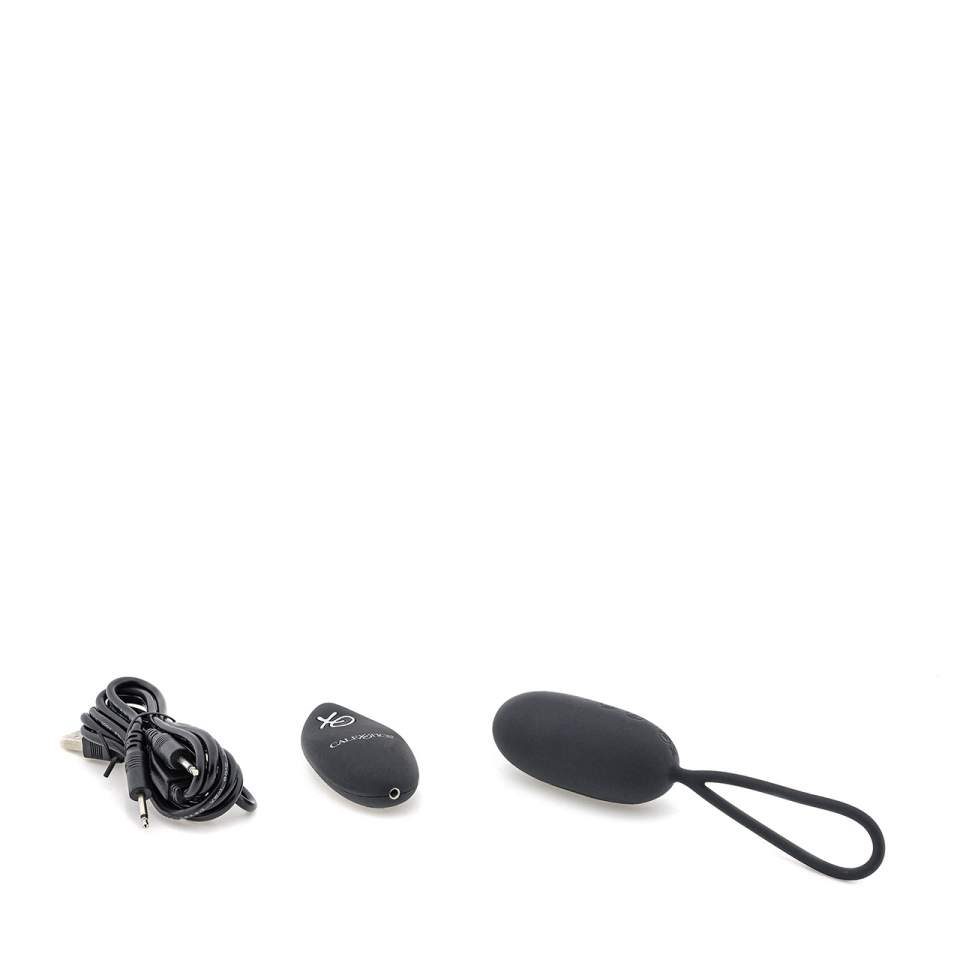 Czarne jajko wibrujące z pilotem