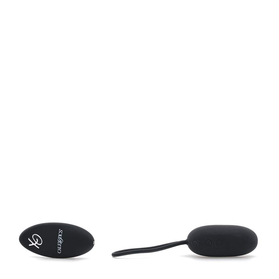 Czarne jajko wibrujące z pilotem