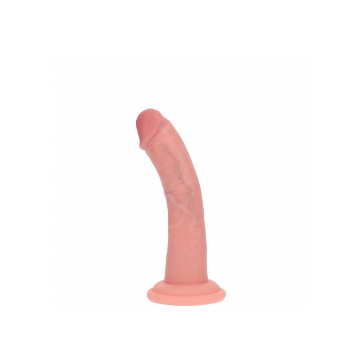 Realistyczne dildo dual density z przyssawką 15,5 cm cieliste