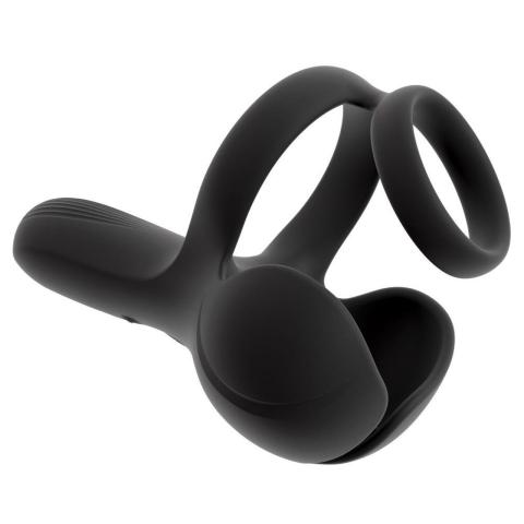 Wibrujący masażer jąder i krocza z 2 silnikami i 10 trybami USB