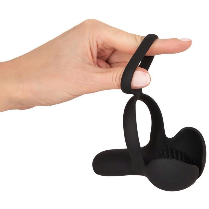 Wibrujący masażer jąder i krocza z 2 silnikami i 10 trybami USB