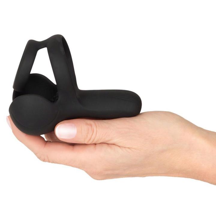 Wibrujący masażer jąder i krocza z 2 silnikami i 10 trybami USB