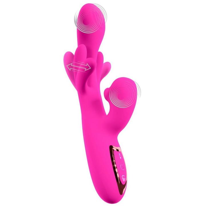 Wibrator króliczek z ruchomymi ramionami i 3 silnikami 23,7 cm