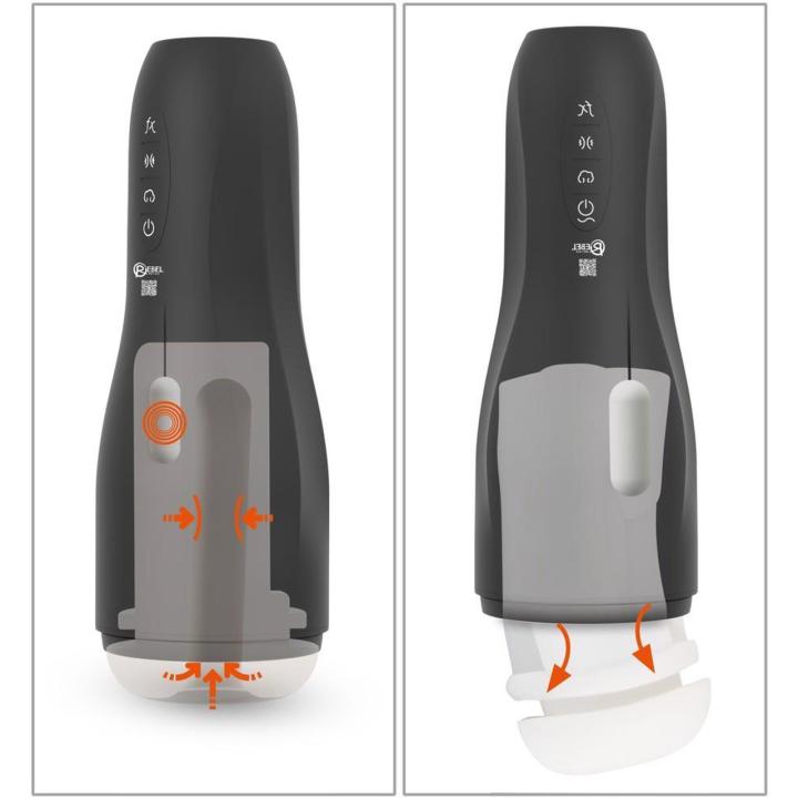 Masturbator 3w1 zaciskanie i zasysanie + wibracje, ładowanie USB-C