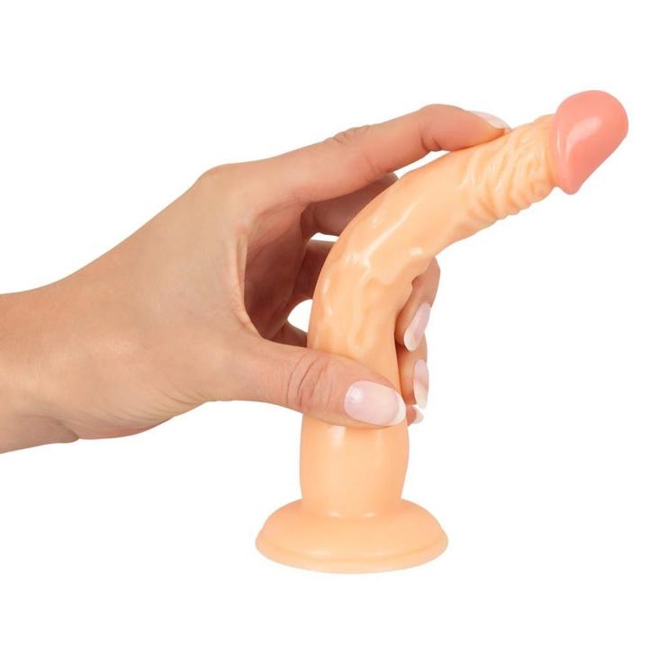 Realistyczne dildo z przyssawką 18 cm PVC