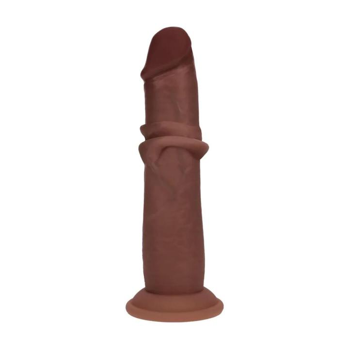 Realistyczne dildo dual density 15,5 cm z ruchomą powłoką silikonową