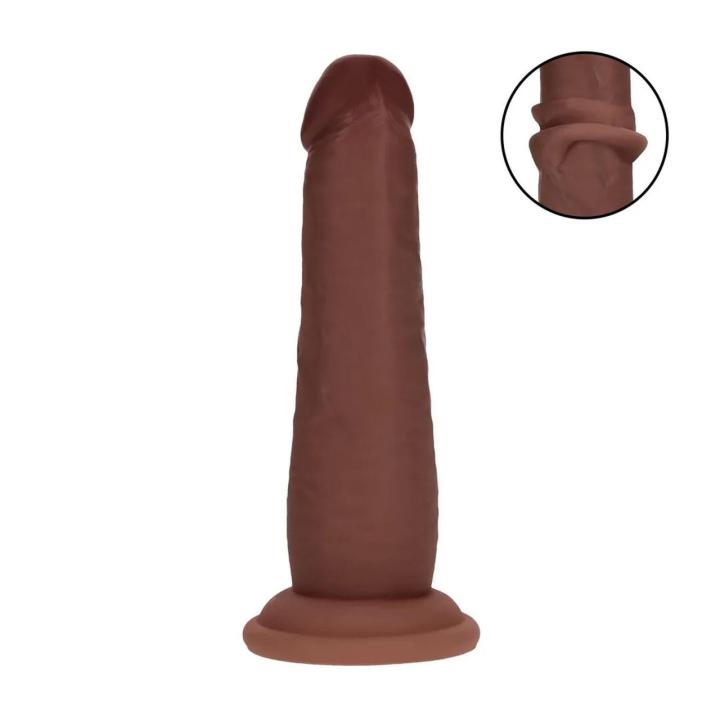 Realistyczne dildo dual density 15,5 cm z ruchomą powłoką silikonową