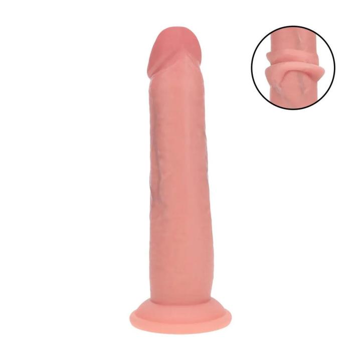 Realistyczne dildo dwuwarstwowe z silikonu 20,5 cm cieliste