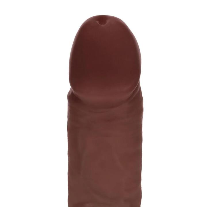 Realistyczne wibrujące dildo z przyssawką 20,3 cm – dual density silikon