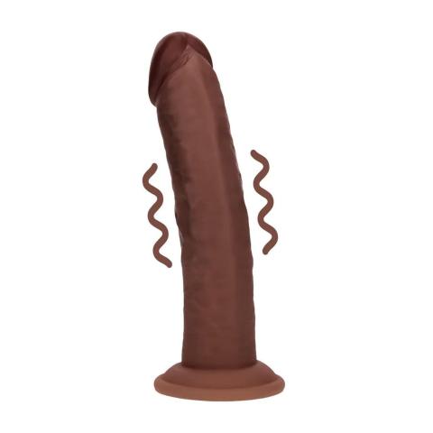 Realistyczne wibrujące dildo z przyssawką 20,3 cm – dual density silikon