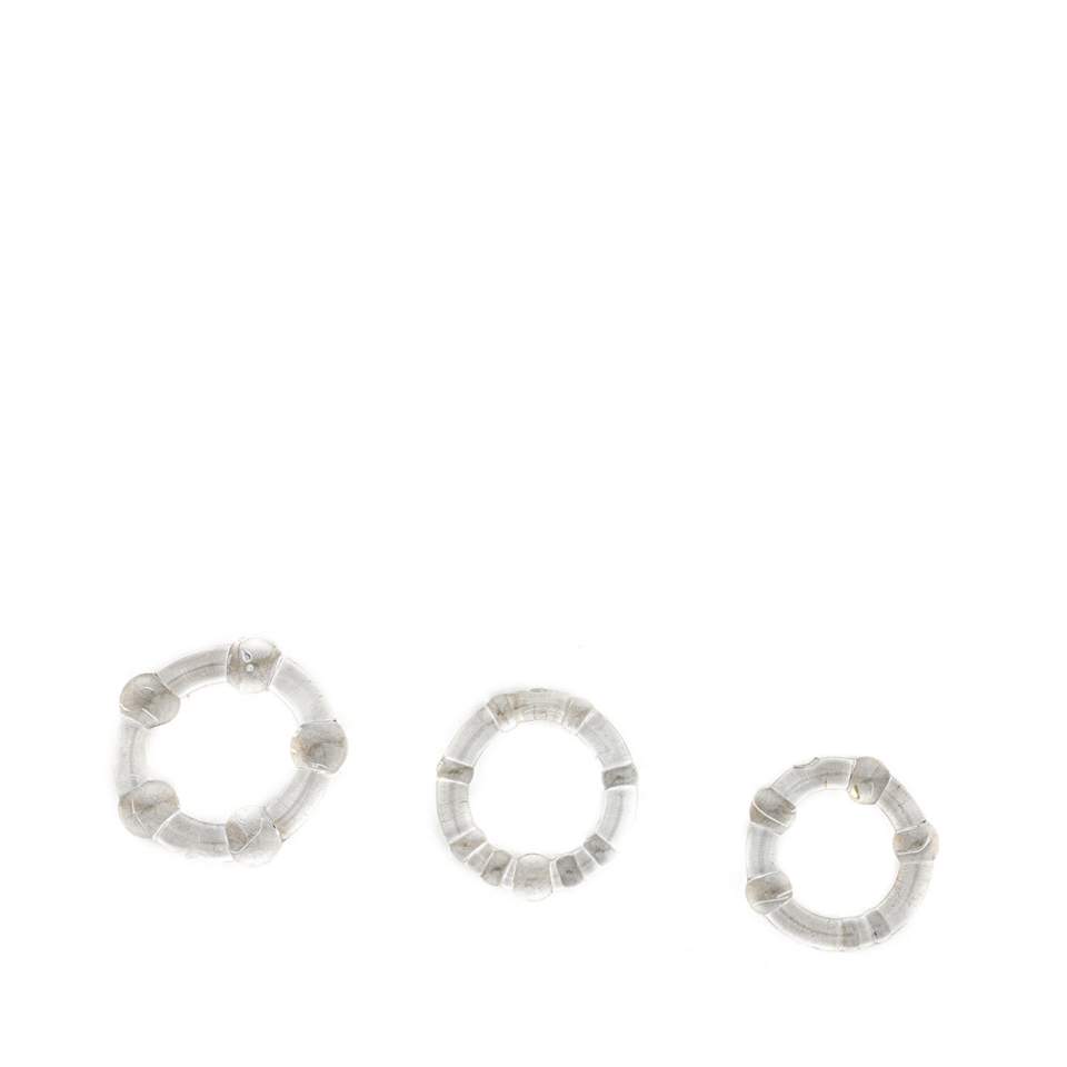 Zestaw trzech pierścieni erekcyjnych  w różnych rozmiarach