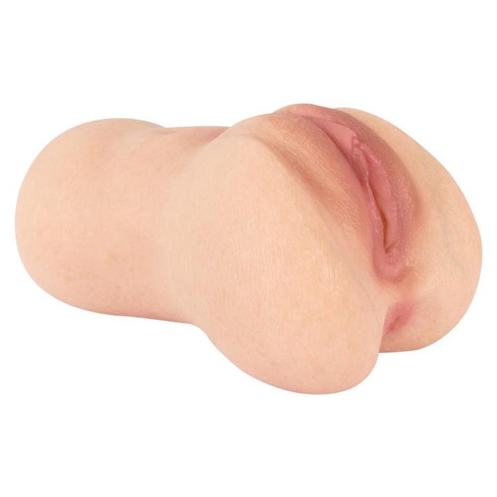 Realistyczny masturbator wagina i odbyt 17,5 cm z efektem ssania