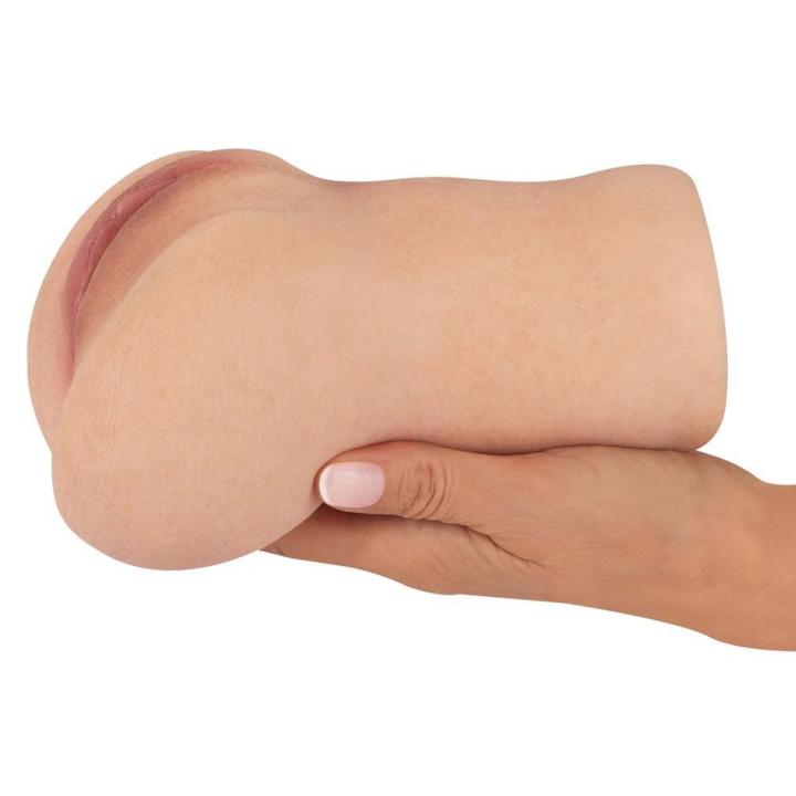 Realistyczny masturbator wagina i odbyt 17,5 cm z efektem ssania