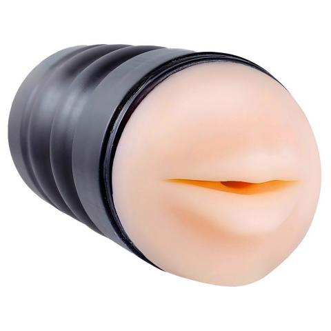 Masturbator oralny z pokrywką i wyjmowaną tuleją 16,8 cm