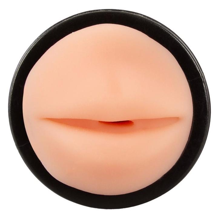 Masturbator oralny z pokrywką i wyjmowaną tuleją 16,8 cm