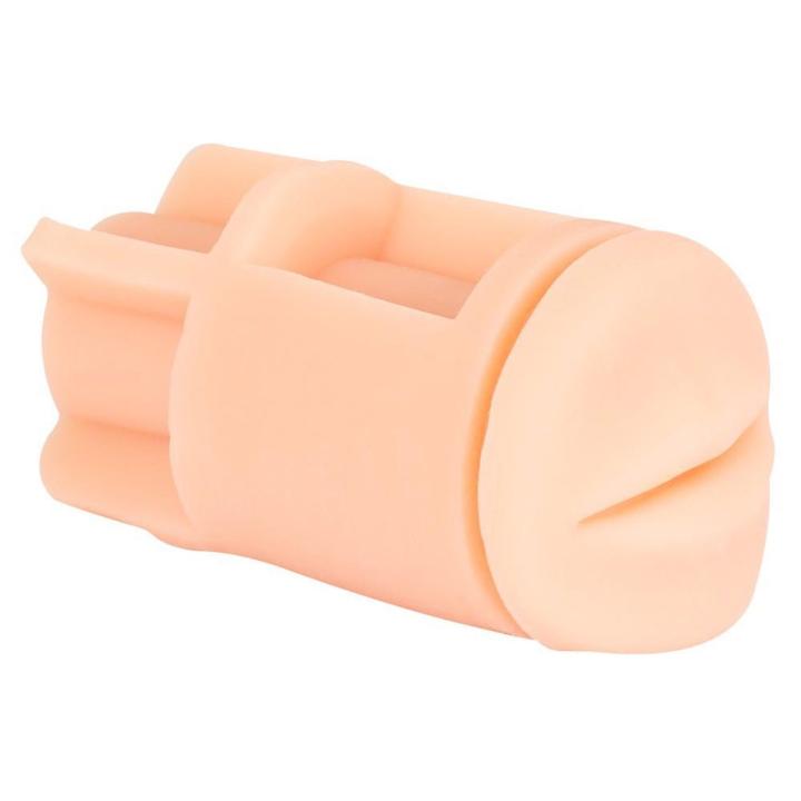 Masturbator oralny z pokrywką i wyjmowaną tuleją 16,8 cm