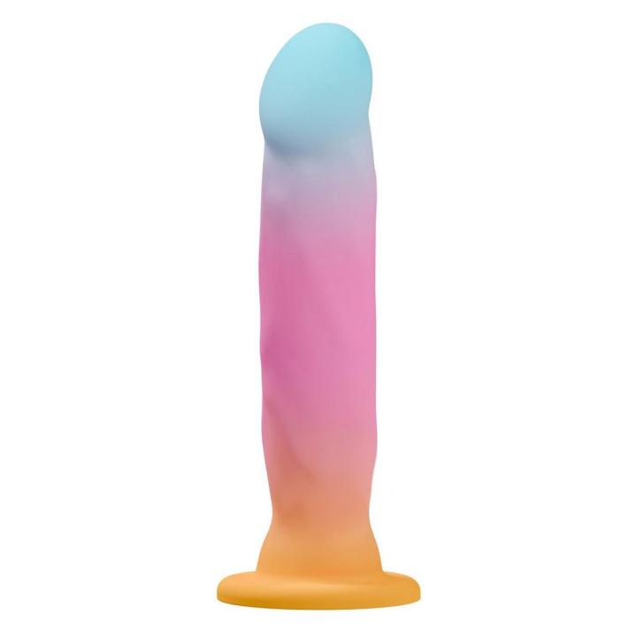Silikonowe dildo do punktu g i p z przyssawką 20,3 cm