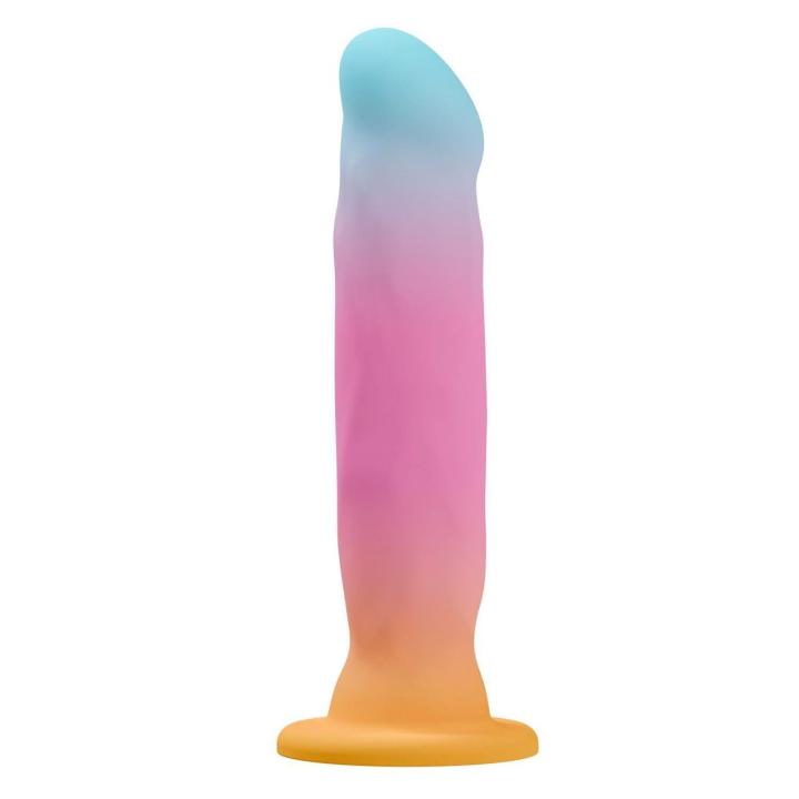 Silikonowe dildo do punktu g i p z przyssawką 20,3 cm