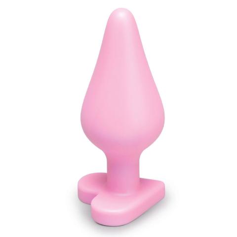 Silikonowy korek analny serce 8 cm – wodoodporny, dla początkujących