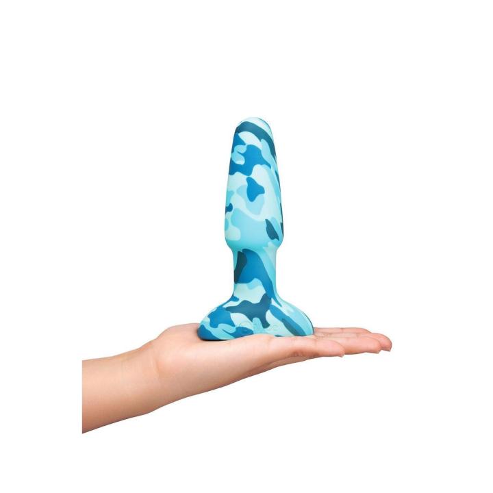 Wibrujący plug analny z rotacyjnymi kulkami USB IPX7 15 cm