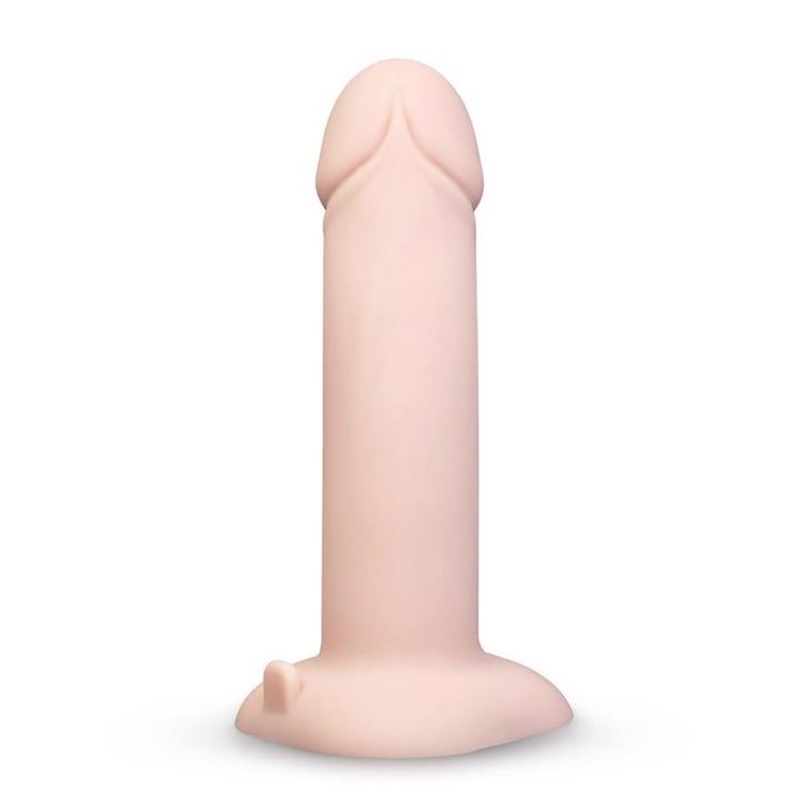 Wibrujący strap-on z realistycznym dildo 16,8 cm i regulowaną uprzężą