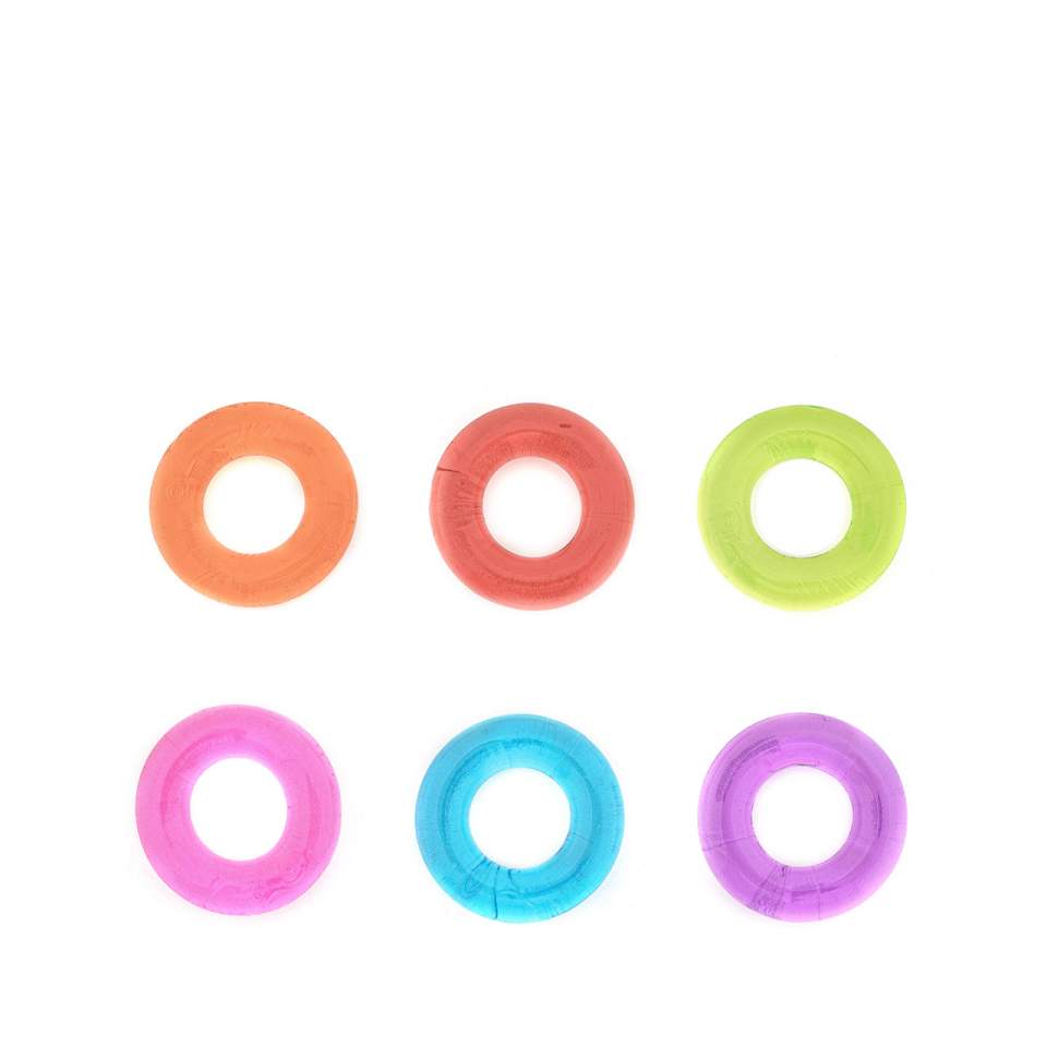 Zestaw sześciu kolorowych pierścieni erekcyjnych – 1,5 cm