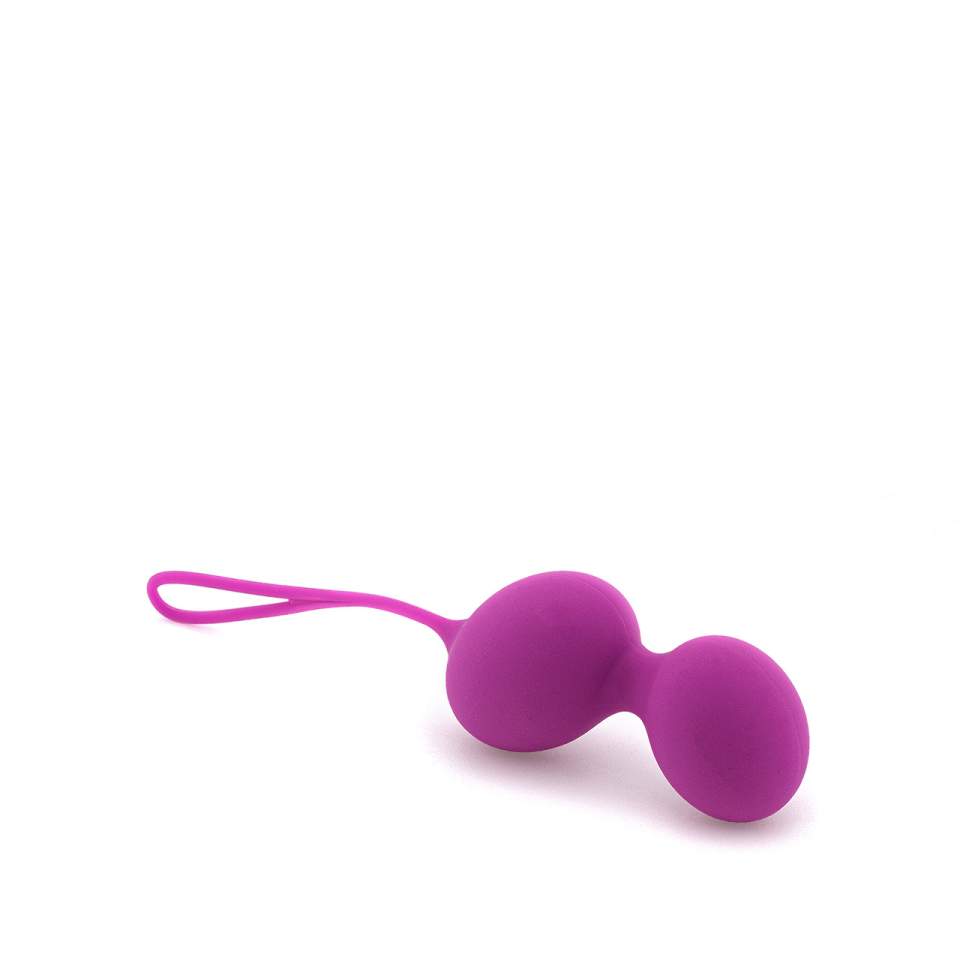 Fioletowe wodoodporne kulki gejszy wykonane z silikonu – 71 g
