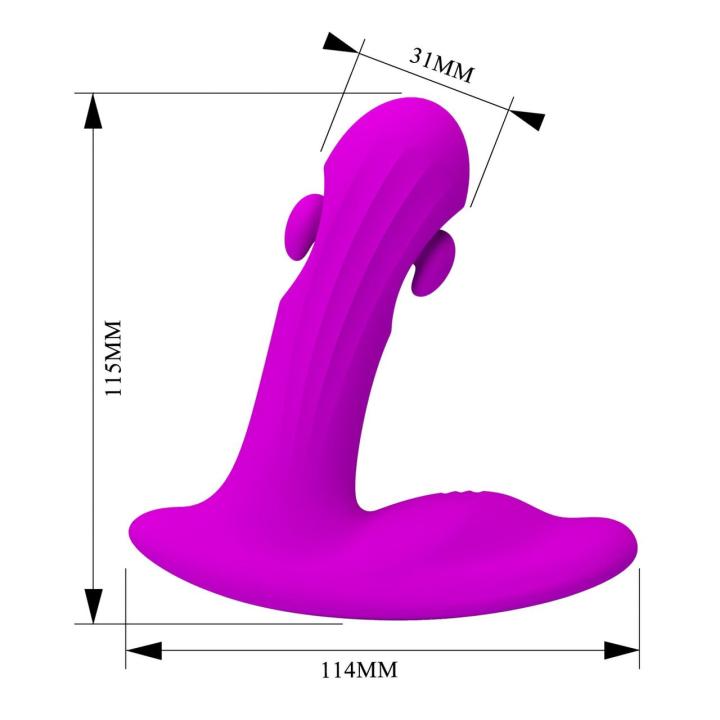Wibrator typu L z ruchem wahadłowym i 12 wibracjami 11,5 cm