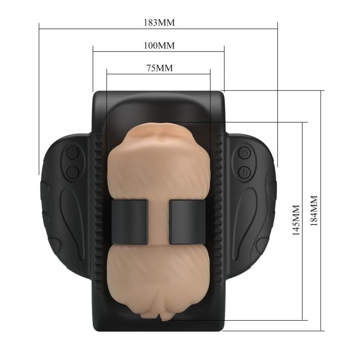 Automatyczny masturbator z ruchem posuwistym i 5 prędkościami USB-C