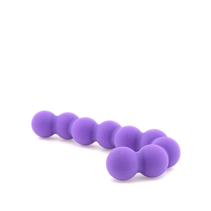 Fioletowe silikonowe koraliki analne – 2,1 cm