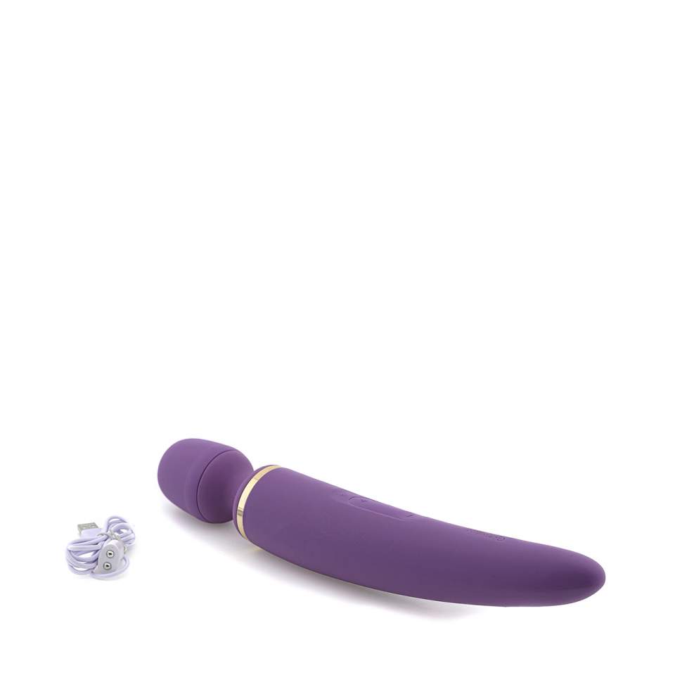 Fioletowy silikonowy masażer łechtaczki Satisfyer Wand-er Woman